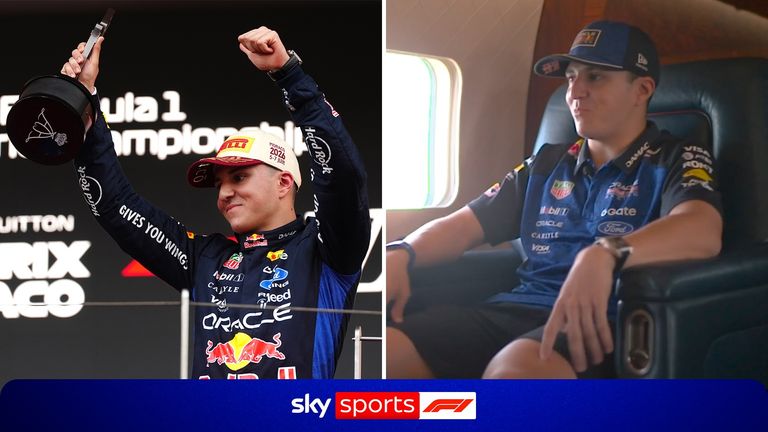 Isack Hadjar tells Karun Chandhok he's pleased with how he's performed alongside Max Verstappen at Red Bull.