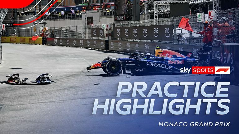 Highlights from Friday's practice sessions at the Monaco Grand Prix.