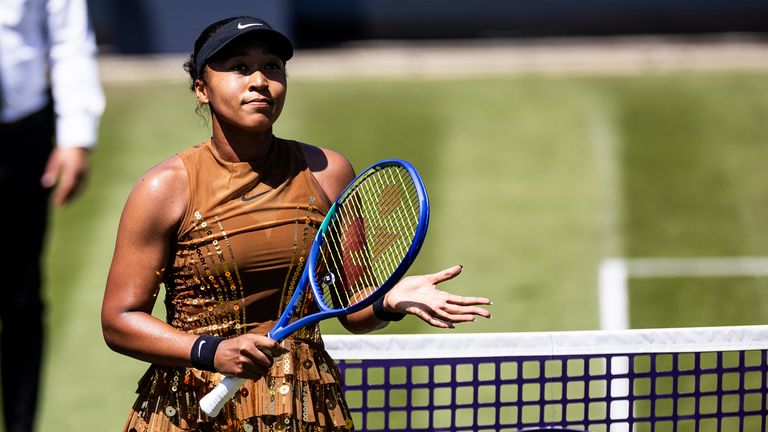 Naomi Osaka (JPN) applauds after winning the Bad Homburg Open powered by Solarwatt Singles match between Naomi Osaka (JPN) vs Magdalena Frec