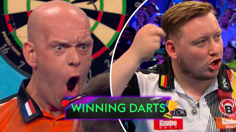 MICHAEL VAN GERWEN MARTIN SCHINDLER MATCH WINNING DARTS 14 JUN