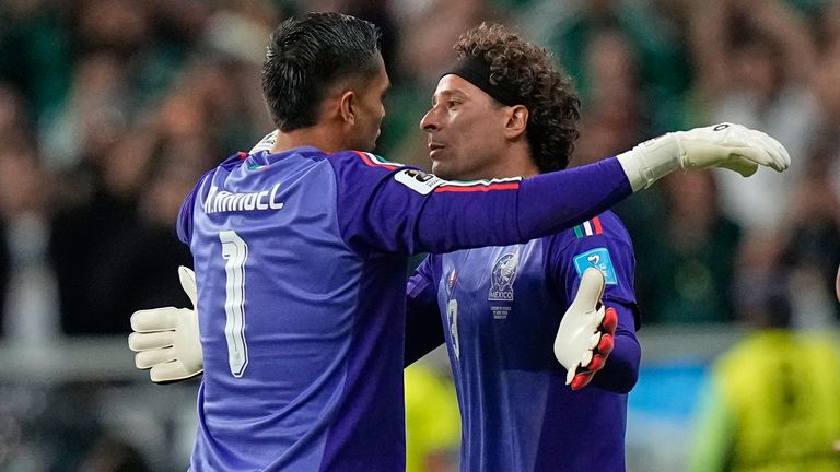 Guillermo Ochoa entered the field as a replacement for Raul Rangel in the 78th minute