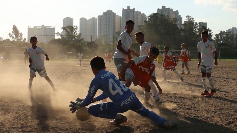 The dirt pitches of Sao Paulo are designed to ensure the next generation of Brazilian players are produced and the legacy goes on