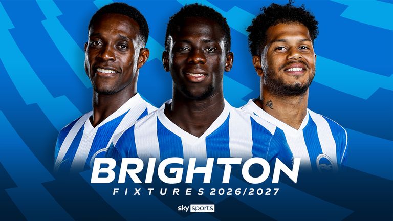 Brighton fixtures: Seagulls start with Aston Villa at home - live on Sky