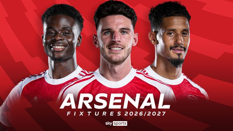 Arsenal 2026/27 Premier League fixtures