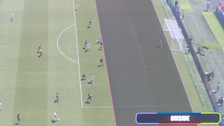 Switzerland's penalty was upheld by VAR after they deemed Freuler to be in an onside position
