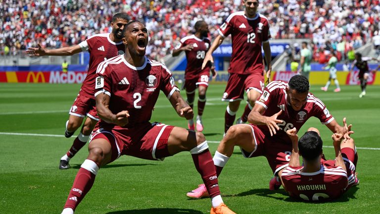 Qatar earned their first ever point at a World Cup finals