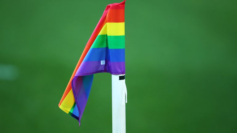 Pride corner flag