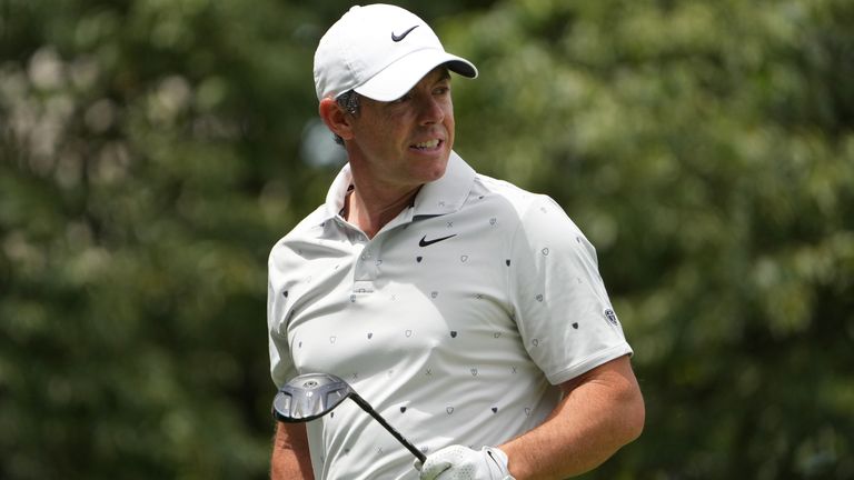 Rory McIlroy in action during the third round at the Memorial Tournament (Photo by Jason Mowry/Icon Sportswire) 