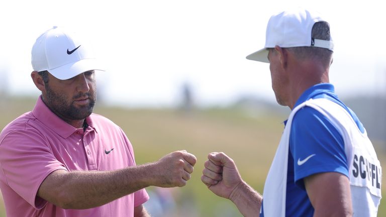 Scottie Scheffler struggled with his approach play during an opening-round 72 at the US Open 
