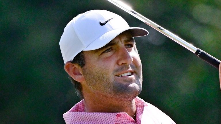 Scheffler leads Morikawa as storm halts play at Travelers Championship