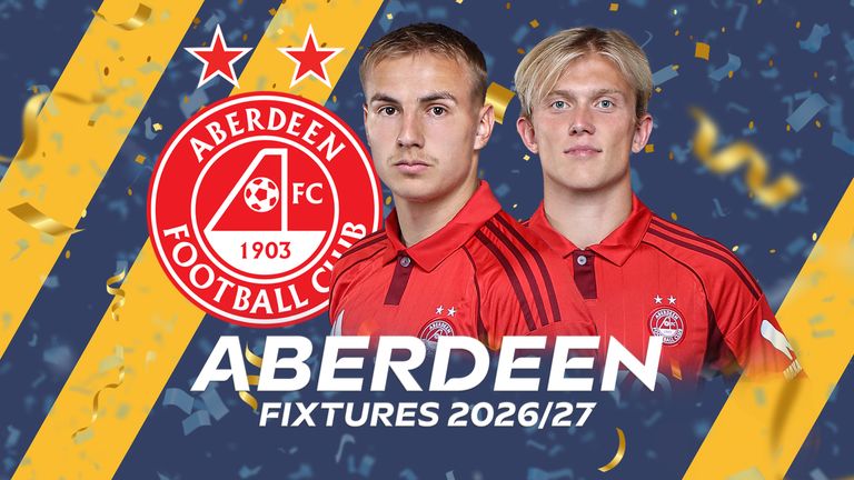 Aberdeen Scottish Premiership fixtures 2026/27