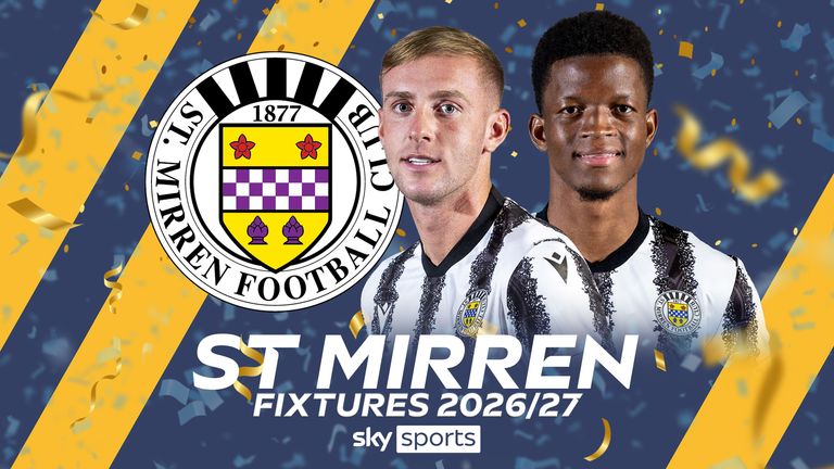 St Mirren Scottish Premiership fixtures 2026/27
