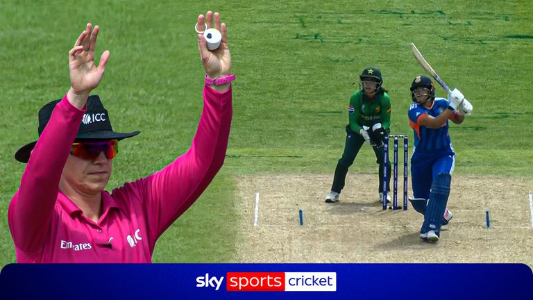 Shafali Verma hits a six on India's first ball in T20 World Cup