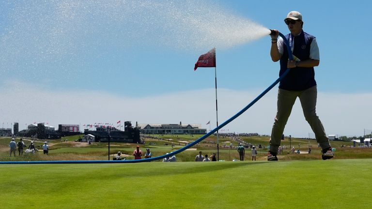 Grounds staff are looking to ensure that Shinnecock Hills plays consistently through all four rounds at this week's US Open