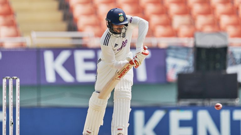 Shubman Gill scored 126 runs off 177 deliveries to guide India to a first-innings score of 564-8
