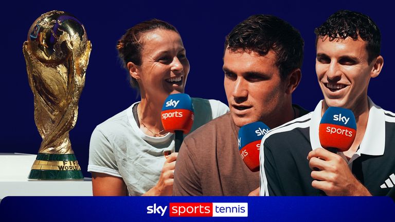 Sky Sports' Gigi Salmon caught up with several tennis stars at Eastbourne to determine which country they are backing to win the World Cup.