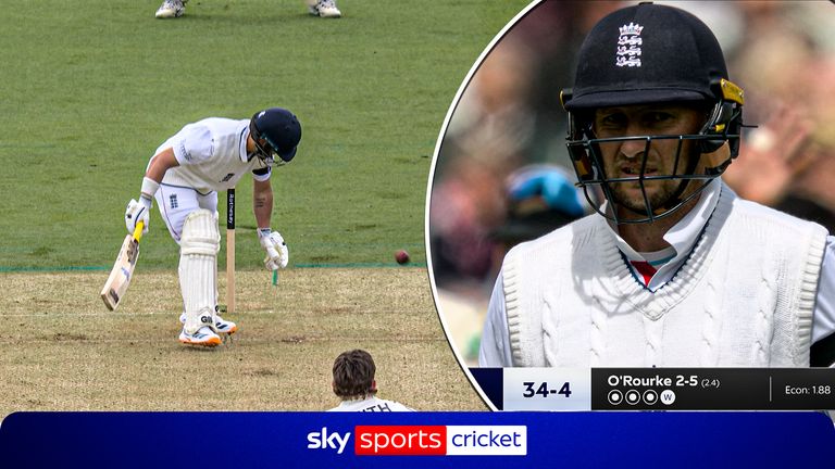 England suffer huge collapse after they lose Ben Duckett, Jacob Bethell and Joe Root straight after lunch.