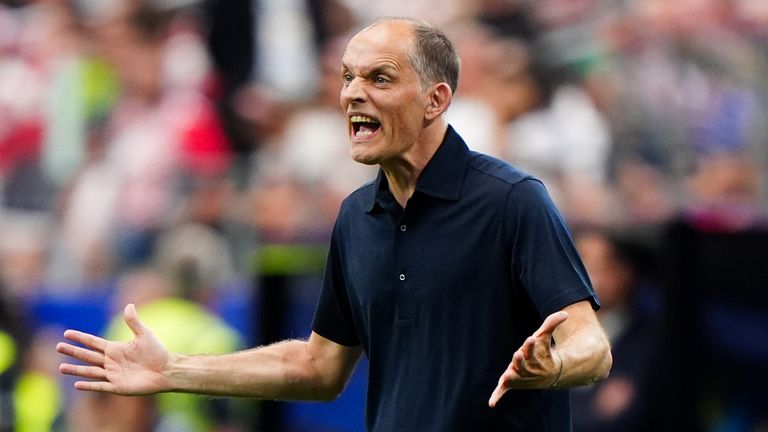 England manager Thomas Tuchel during the FIFA World Cup Group L match at the Dallas Stadium, Arlington. Picture date: Wednesday June 17, 202