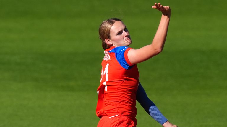Tilly Corteen-Coleman impressed, notably dismissing India captain Harmanpreet Kaur