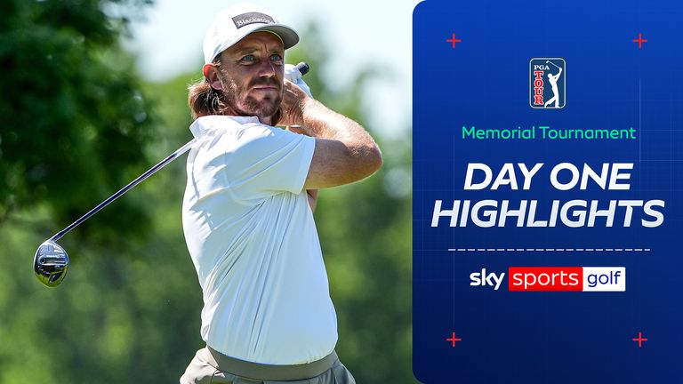 Highlights from the opening day of the Memorial Tournament at the Muirfield Village Golf Club.