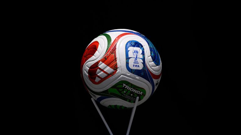 The Adidas TRIONDA is the official ball of the 2026 World Cup
