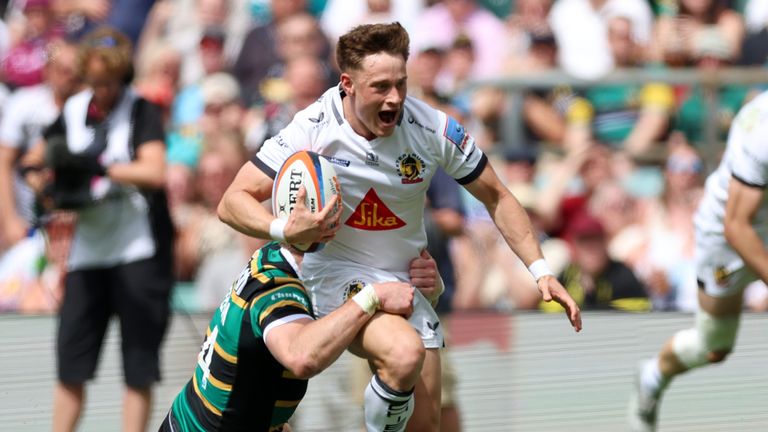 Stephen Varney had one of a number of huge chances for Exeter to take the lead in the first half