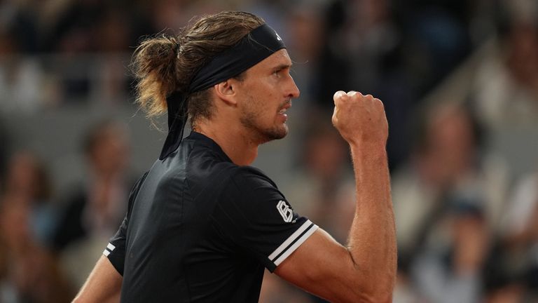 Germany's Alexander Zverev 