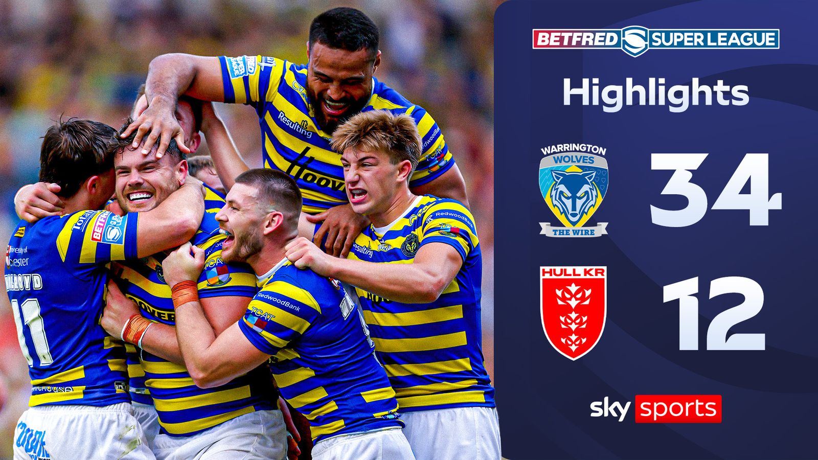 Warrington Wolves 34-12 Hull KR | Super League highlights