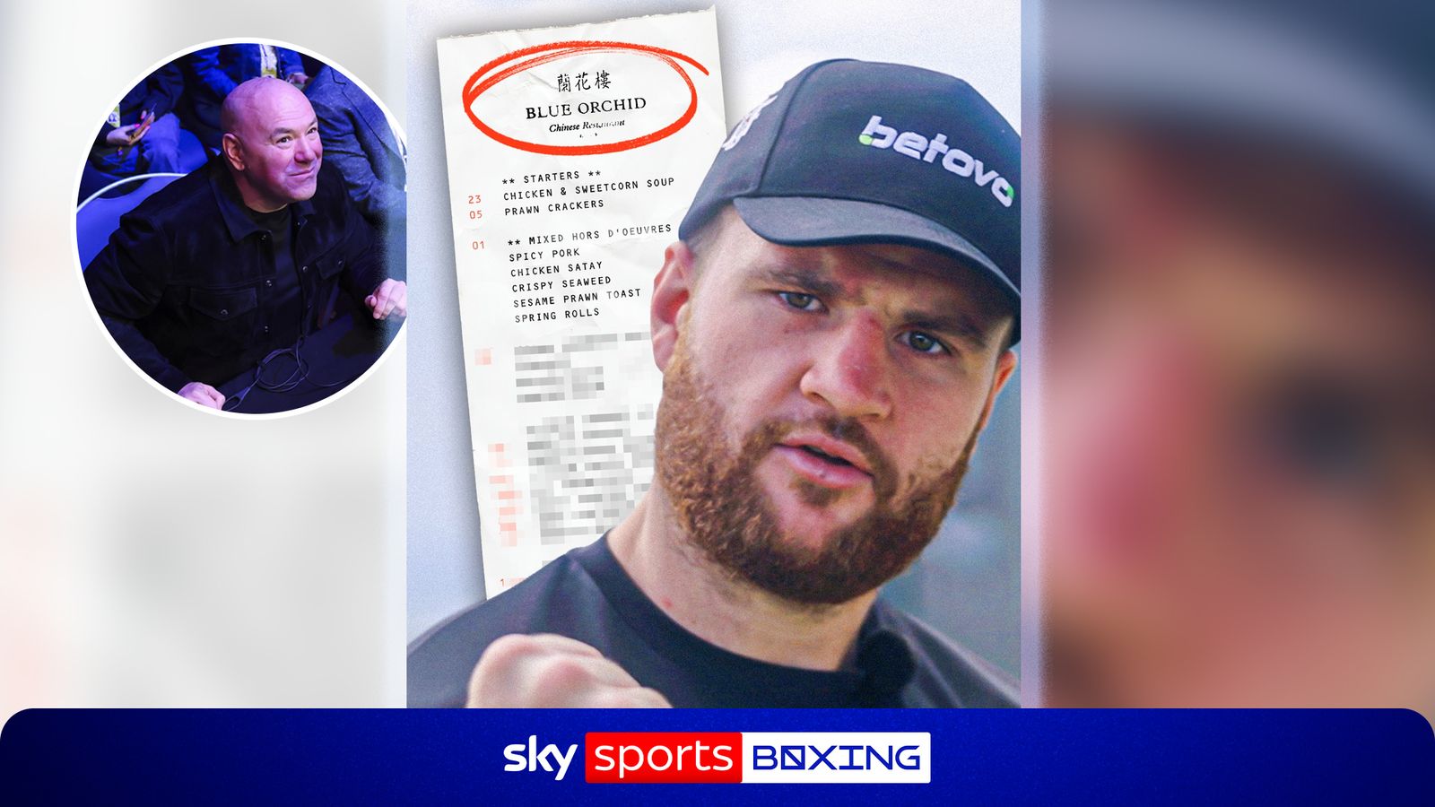 BOSH! Johnny Fisher reveals Chinese order... for Dana White!