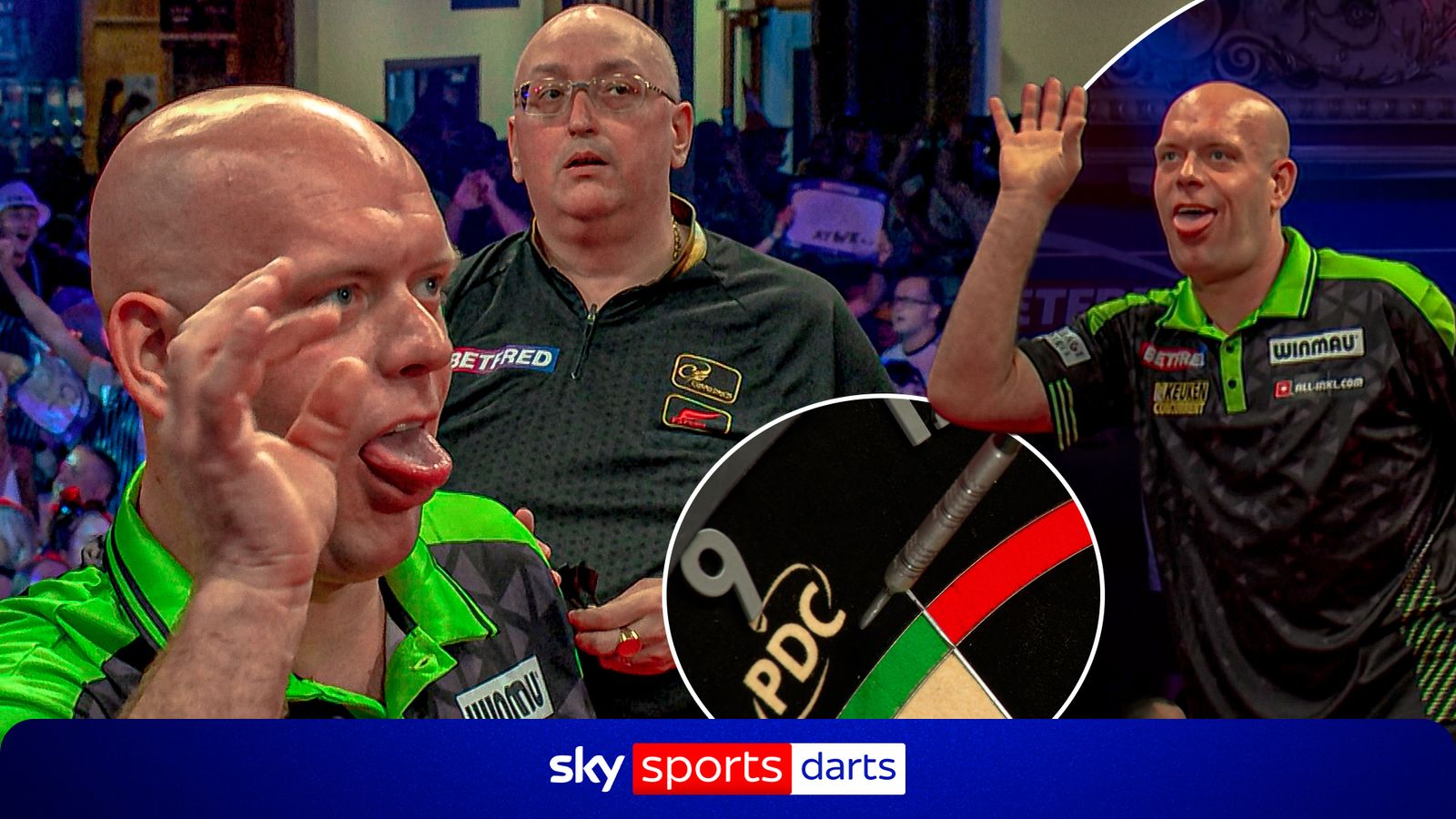 Michael van Gerwen's hilarious reaction after missing 9-darter!