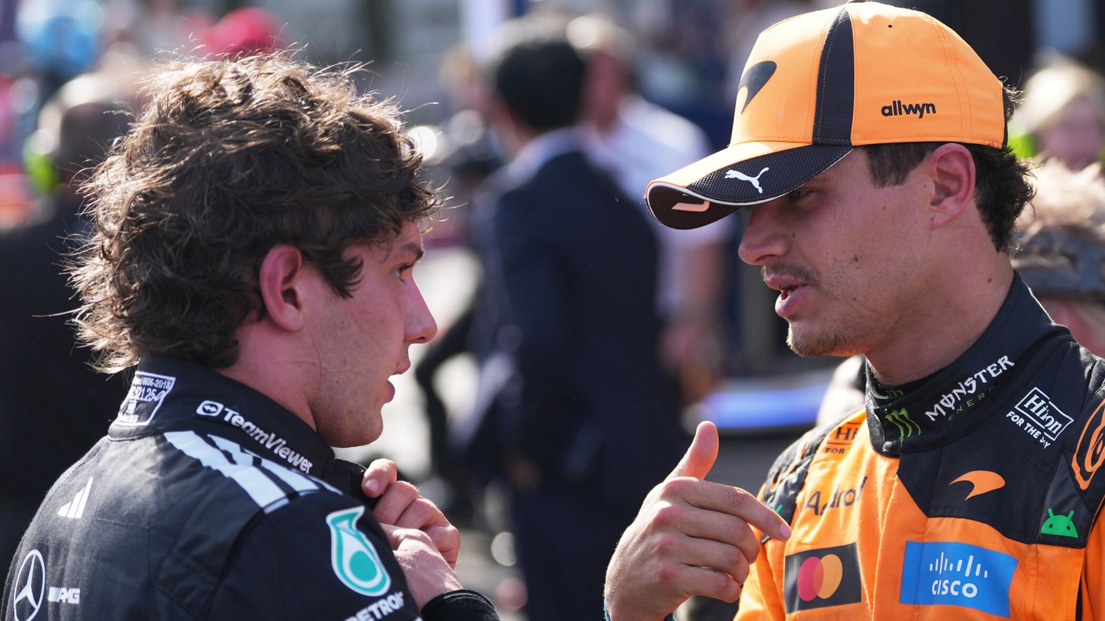 Lando Norris and Kimi Antonelli