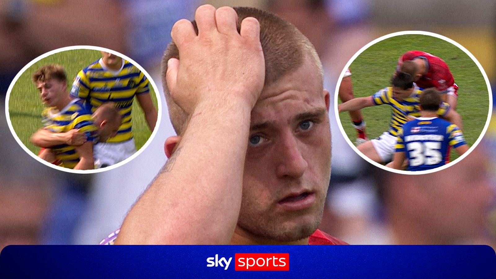 Super League: Hull KR star Mikey Lewis receives four-match ban after headbutt was missed during match against Warrington