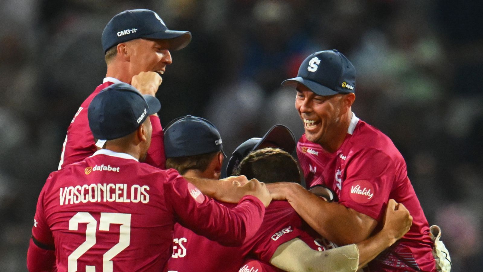 Vitality Blast Final: Northamptonshire beat Hampshire to win third title after see-saw clash at Edgbaston