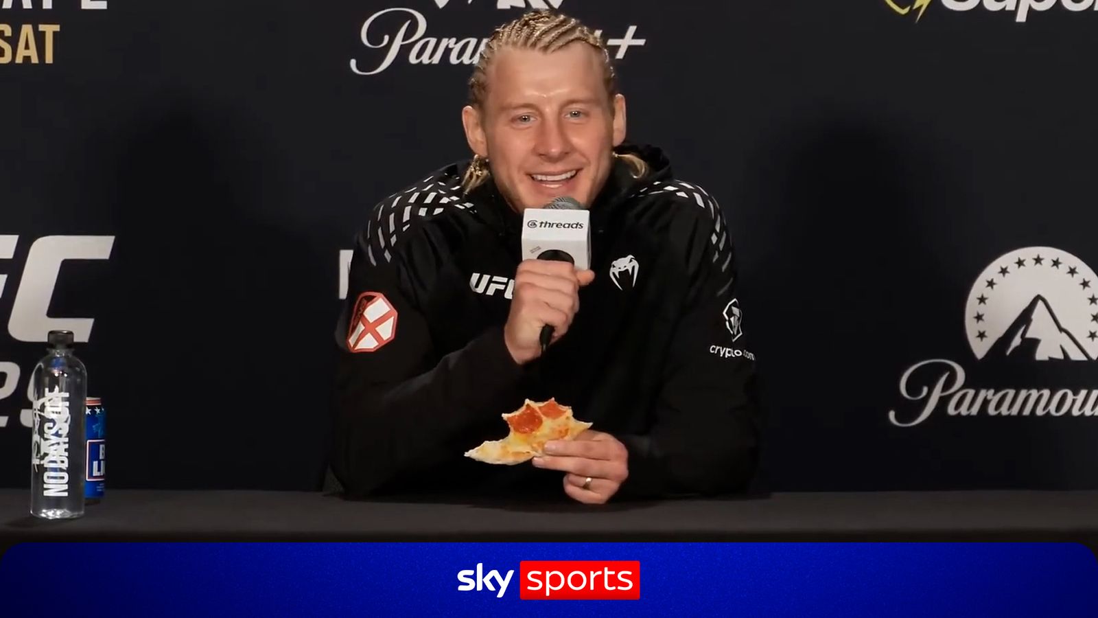 Paddy Pimblett tucks into pizza after UFC 329 triumph!