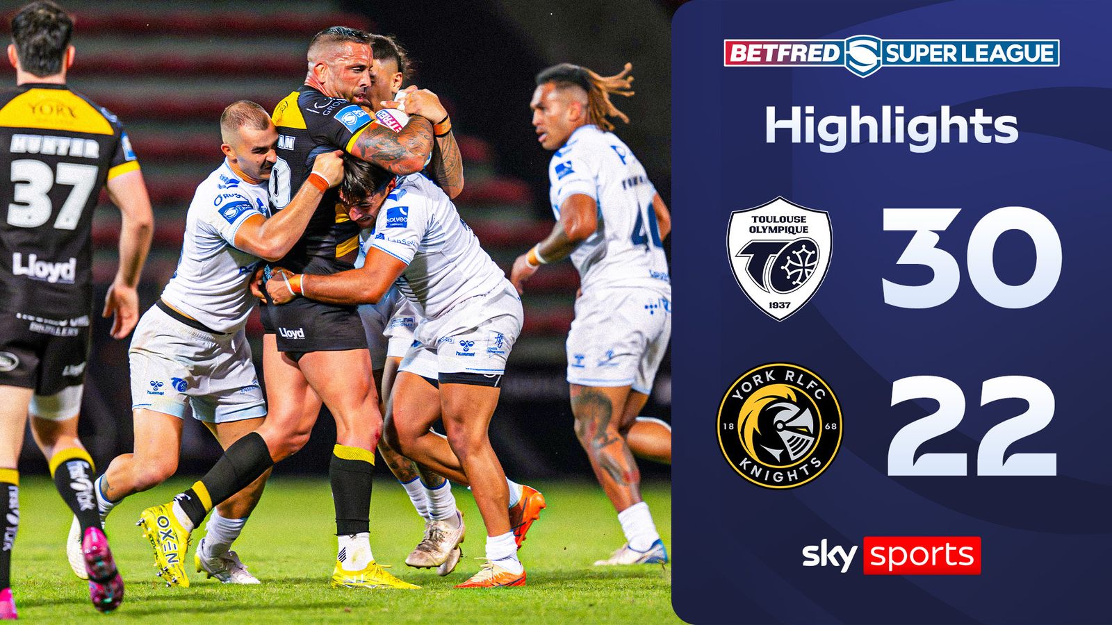Toulouse 30-22 York Knights | Super League highlights