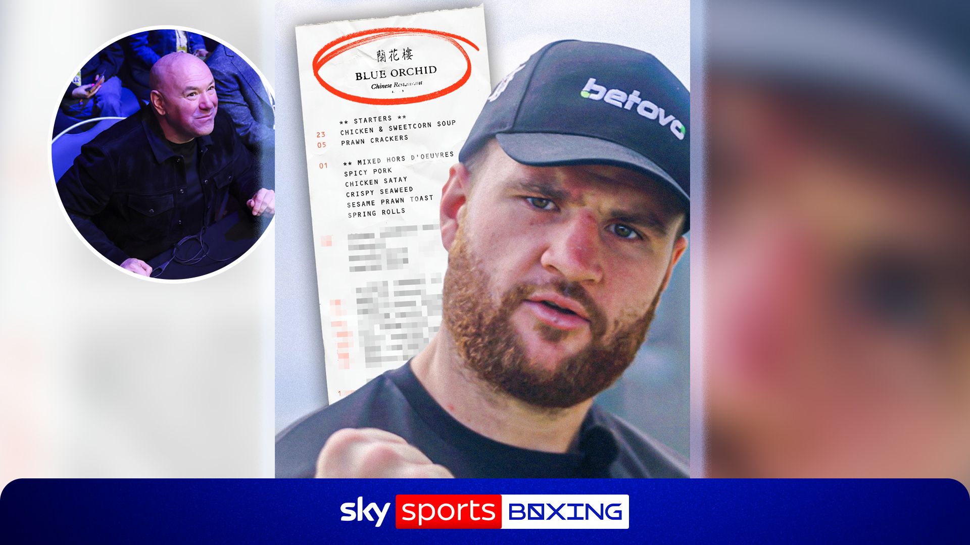 BOSH! Johnny Fisher reveals Chinese order... for Dana White!