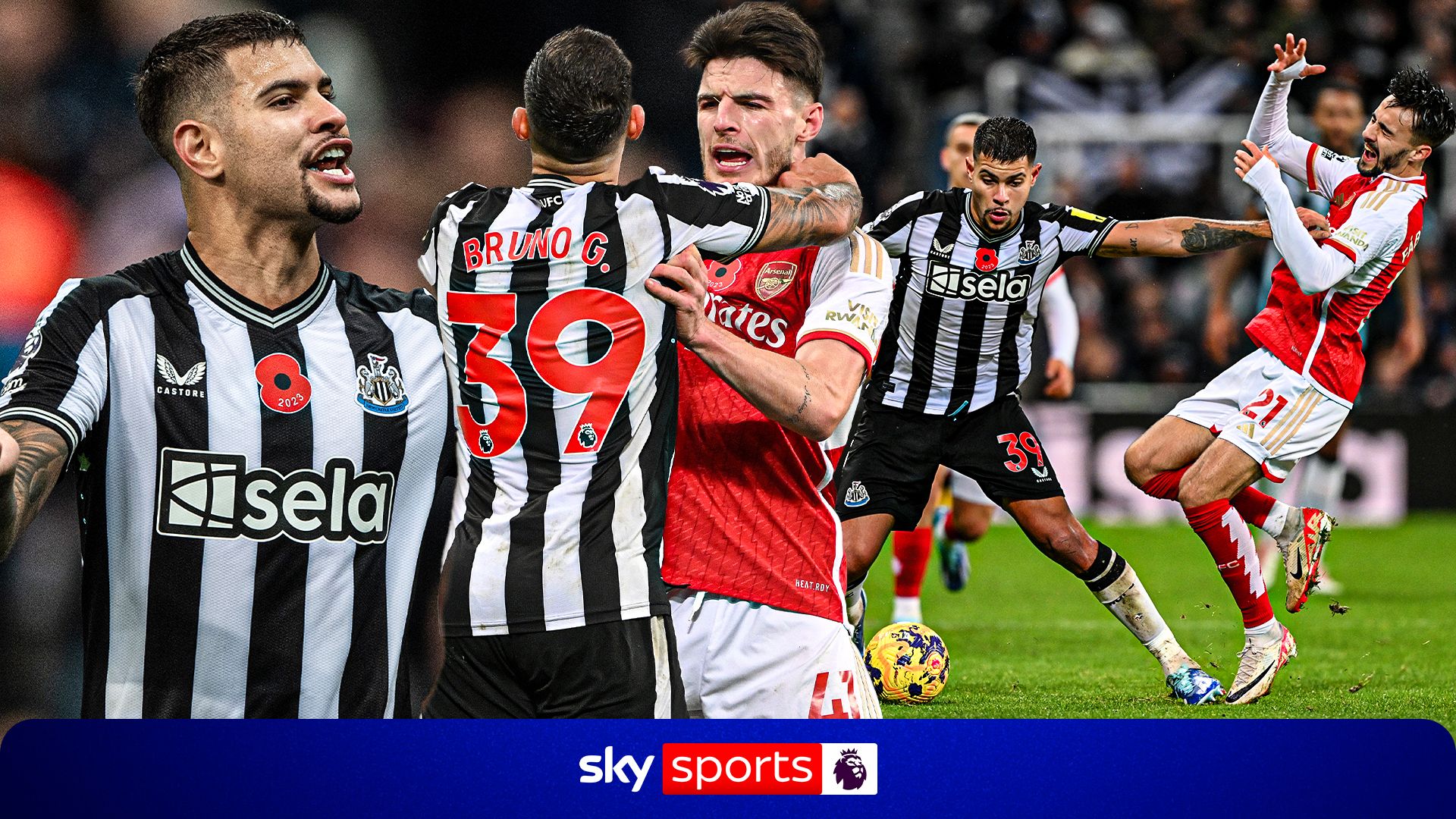 Bruno Guimaraes' FIERY clashes against Rice and Arsenal!