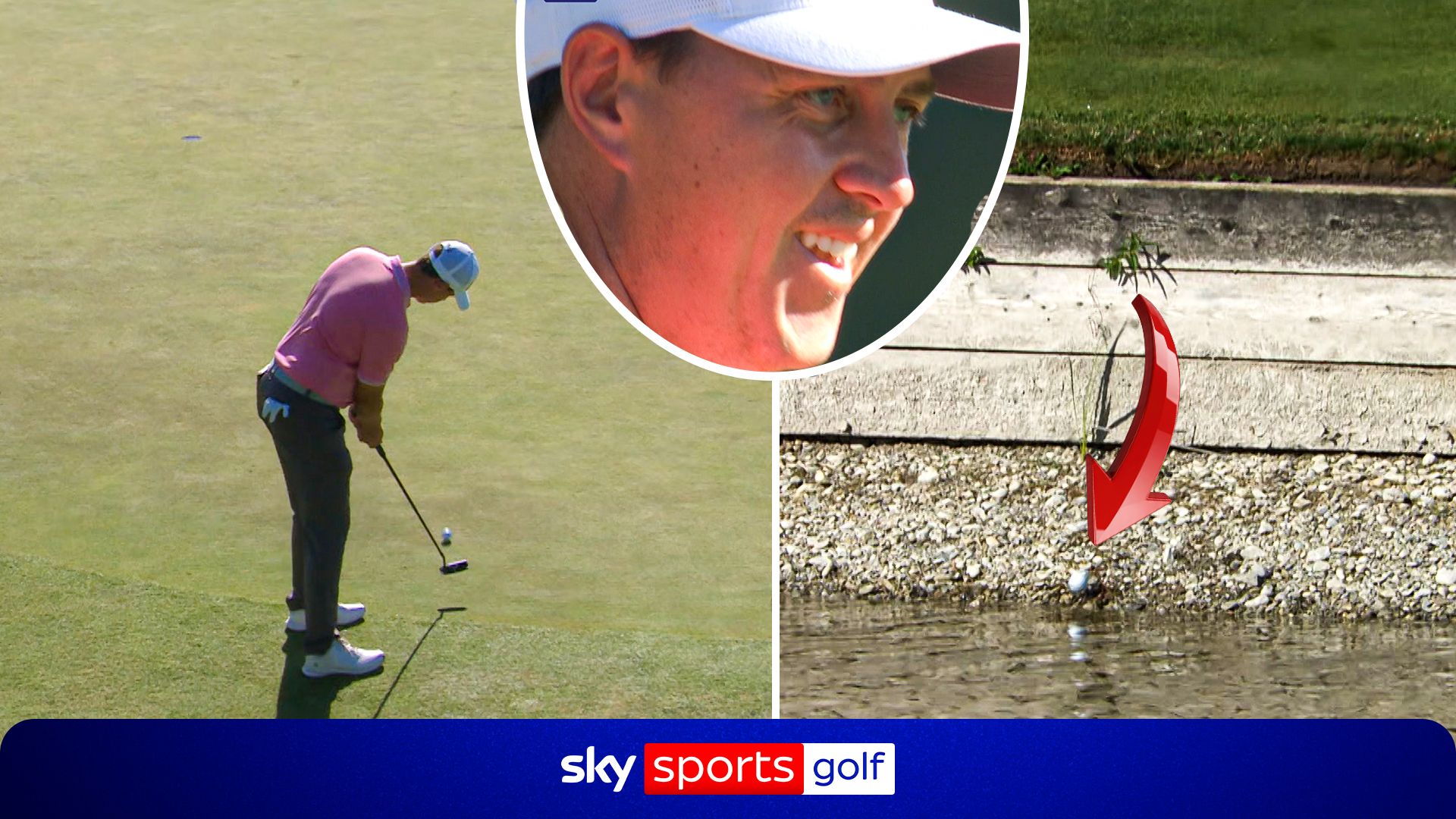 'This is a MELTDOWN' | Dean's awful putt ends up in the water!