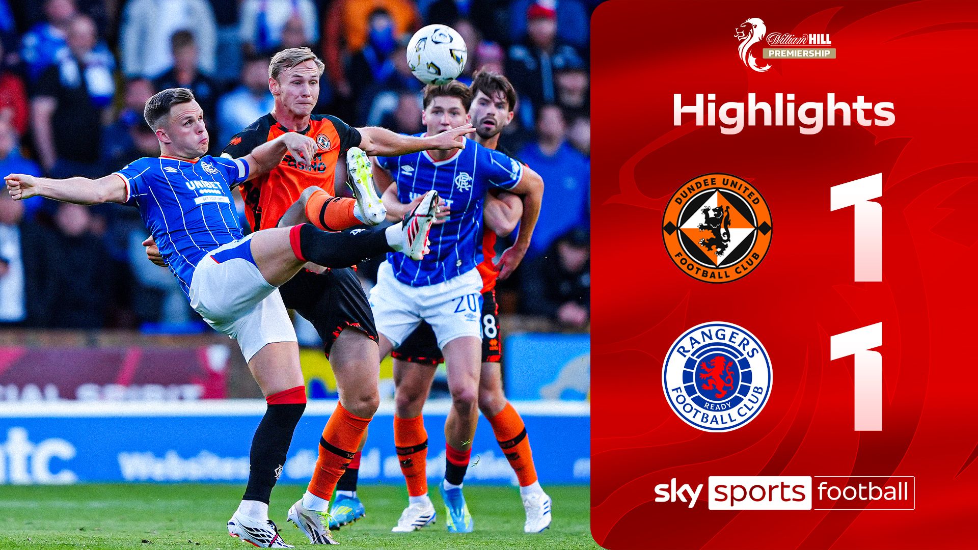 Highlights: McInnes' Rangers held to draw by Dundee Utd in season opener