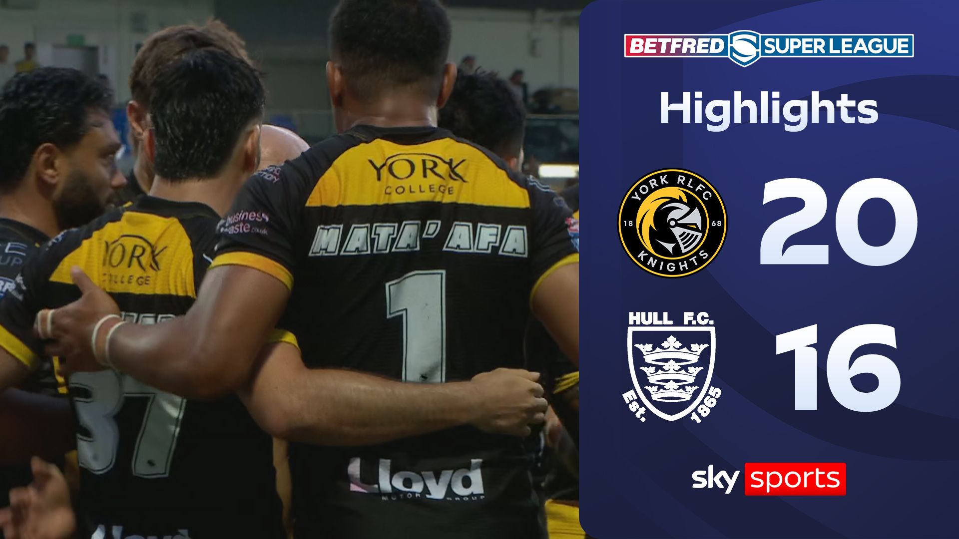 York Knights, tarihinde ilk kez üst üste üçüncü Süper Lig zaferini elde etti