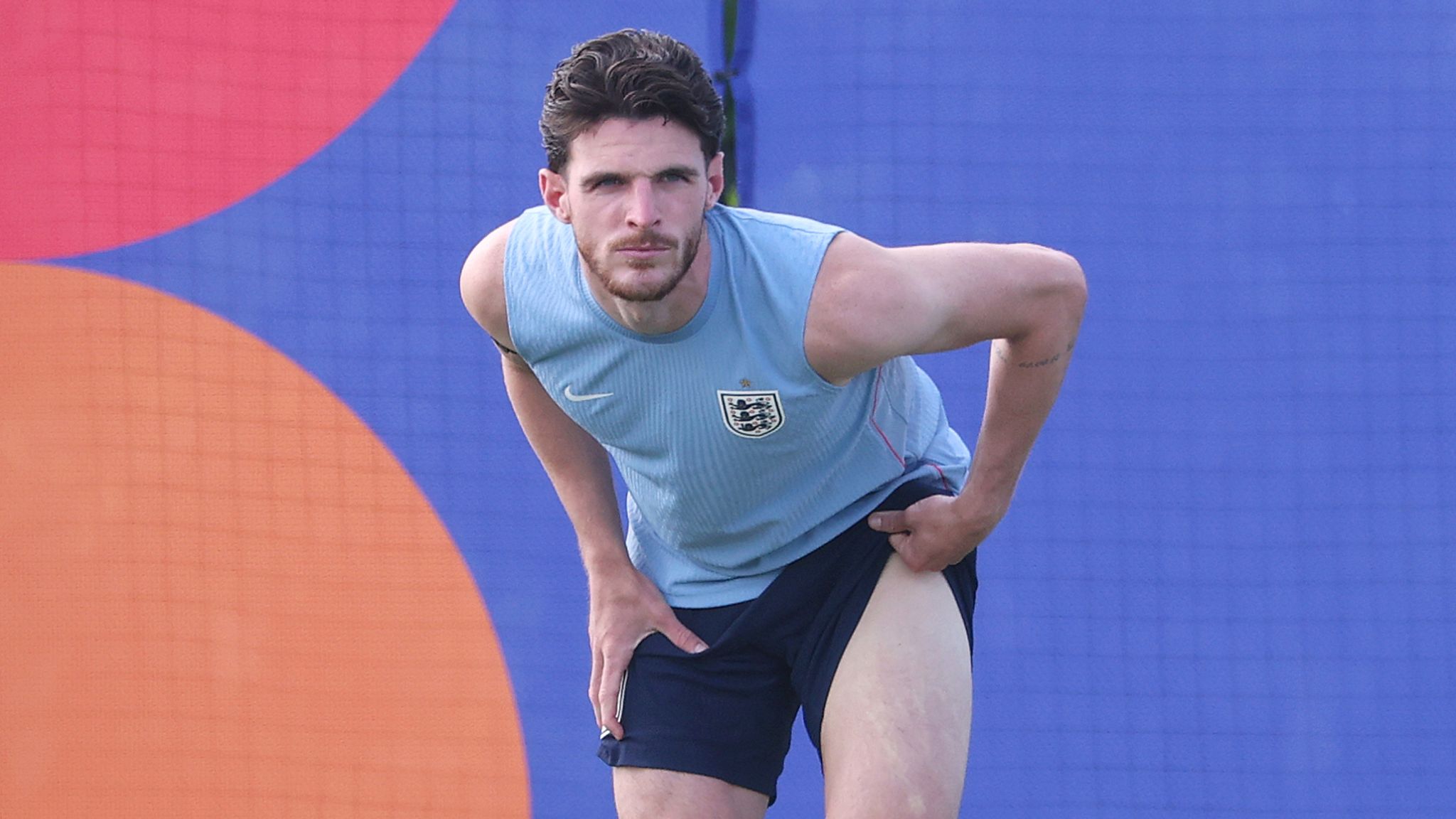 World Cup 2026: England's Declan Rice, Marc Guehi and Reece James train ahead of quarter-final with Norway