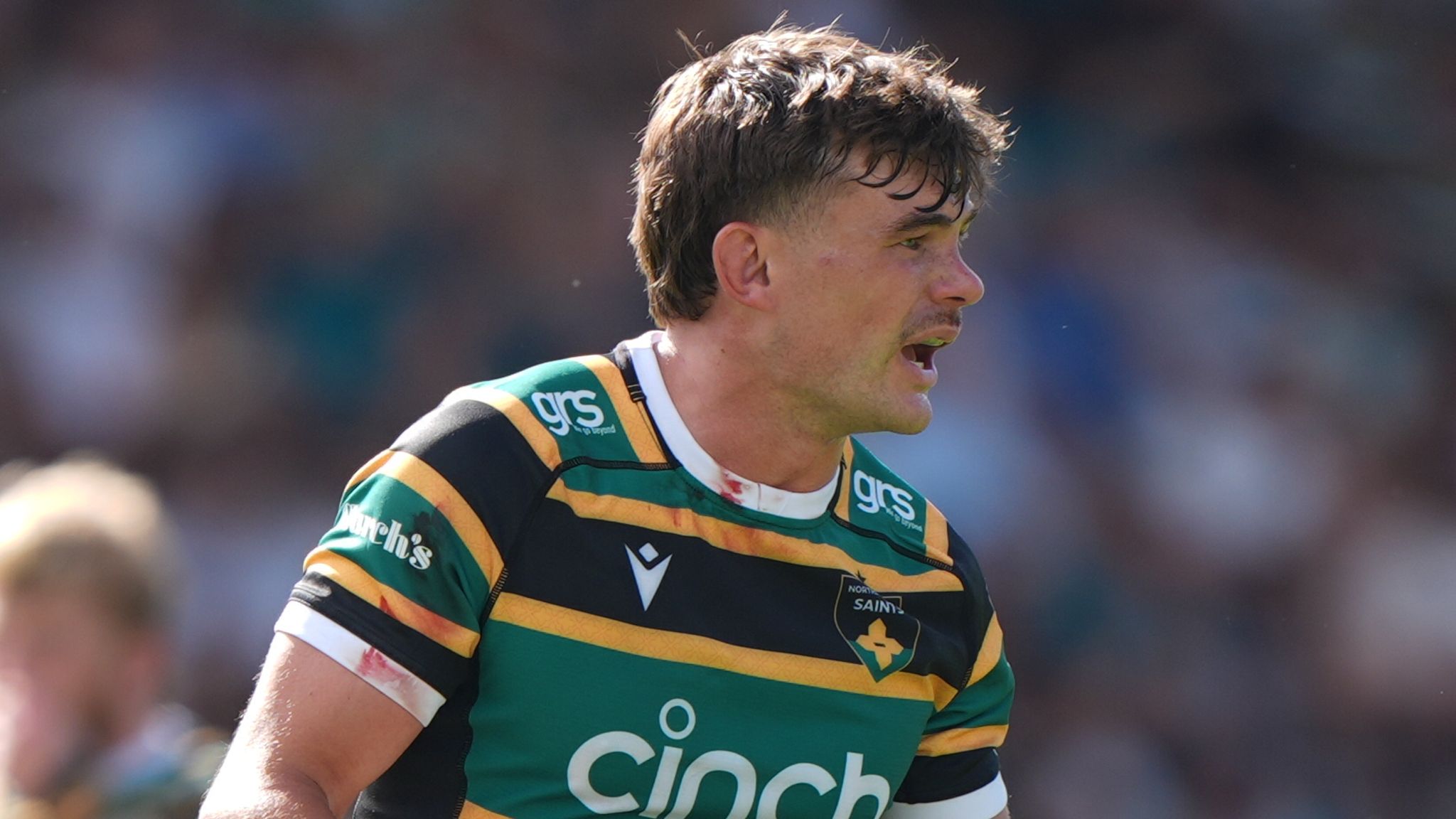 George Furbank playing for Northampton Saints