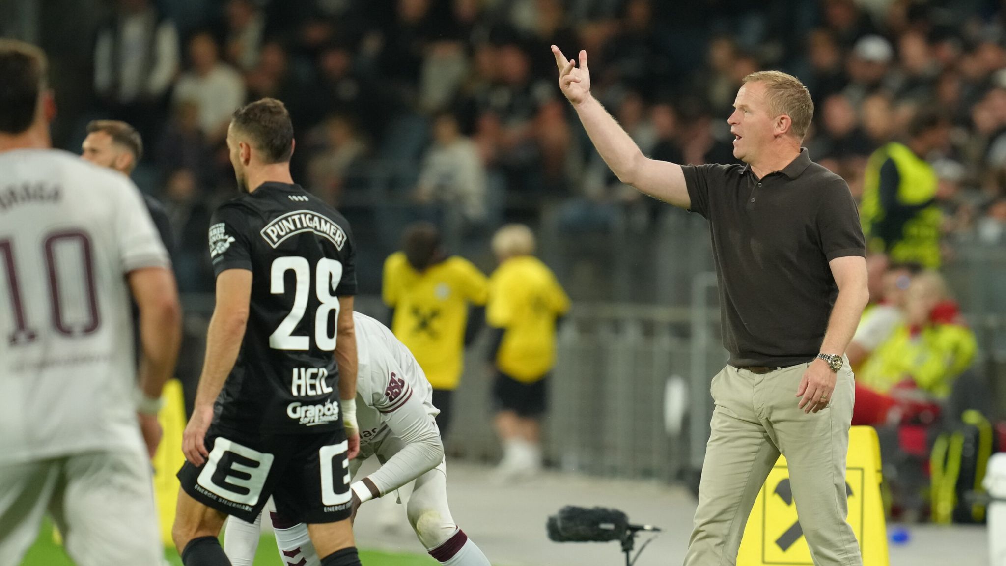 Wouter Vrancken during Hearts Champions League qualifier