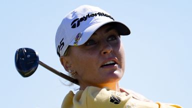 Charley Hull said she was nervous on the first tee 