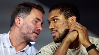 Eddie Hearn insists Tyson Fury's withdrawal record poses the greater threat to the Anthony Joshua fight