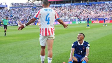 Kylian Mbappe had a running battle with Juan Jose Caceres
