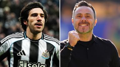 Sandro Tonali says Roberto De Zerbi had a huge role in his move to Spurs from Newcastle 