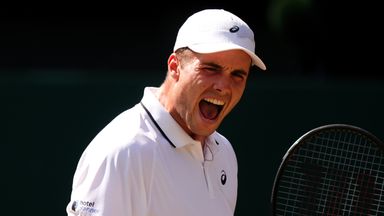 Arthur Fery at Wimbledon (PA)