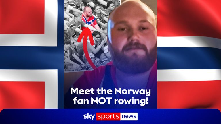 Norway fan not rowing
