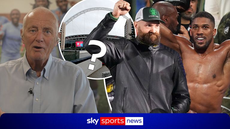 Barry Hearn backs Anthony Joshua to beat Tyson Fury when the British rivals finally meet later this year, insisting Wembley Stadium is the ideal venue for fans.